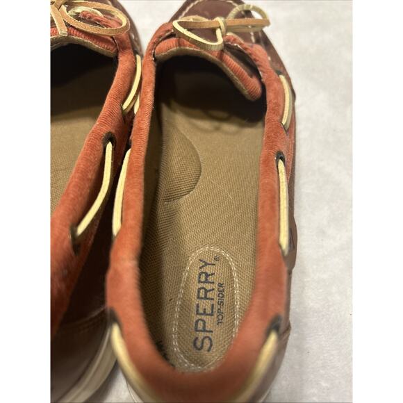 Sperry Top Sider Boat Shoes Women’s 8.5 M Angelfish Brown Leather Casual 9102138 - Picture 6 of 9